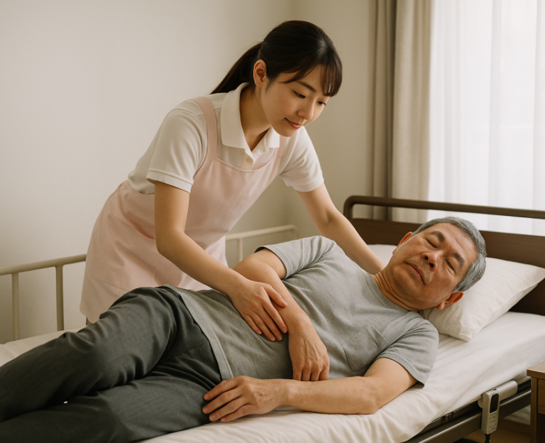 翻身拍背 (15分鐘/次)   南投草屯如一居家長期照護機構 居家服務